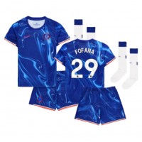 Camiseta Chelsea Wesley Fofana #29 Primera Equipación Replica 2024-25 para niños mangas cortas (+ Pantalones cortos)